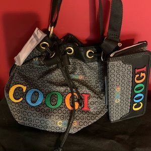 Coogi drawstring purse and matching wallet